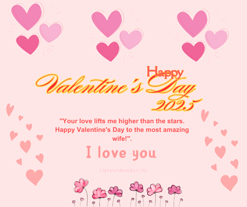 Happy Valentine's Day 2025 Romantic Wishes Images for Lovely Wife