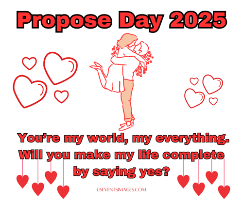 Happy Propose Day 2025 Romantic Quotes Images