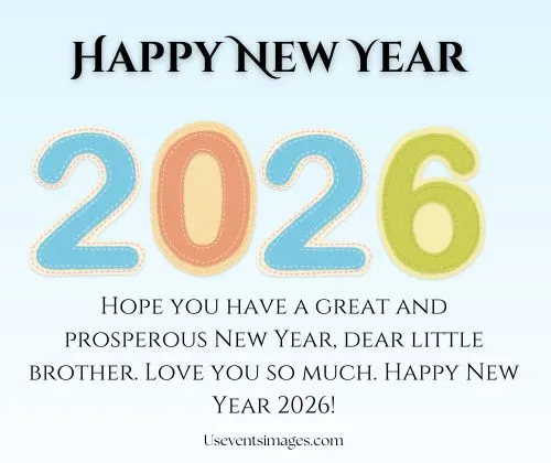 Thank You New Year 2026 Wishes for Brother
