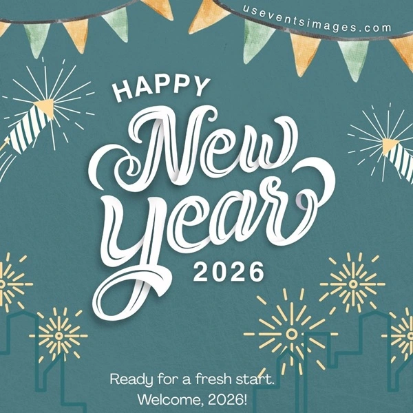 New Year 2026 Cute Wishes Images