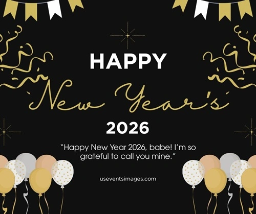 Happy New Year 2026 Romantic Wishes for Boyfriend