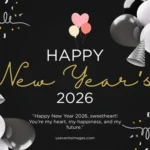 Happy New Year 2026 Wishes for Boyfriend