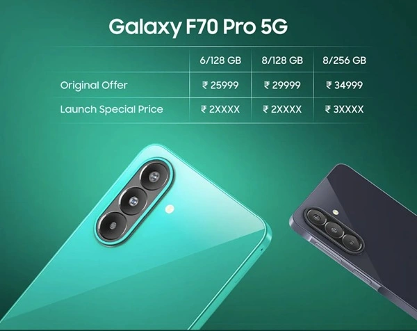 Samsung Galaxy F70 Pro 5G Price in India Samsung Galaxy F70 Pro 5G Price in India