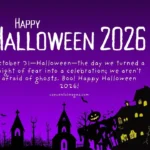 Wishes for Happy Halloween 3 Halloween Quotes Messages Captions 2026